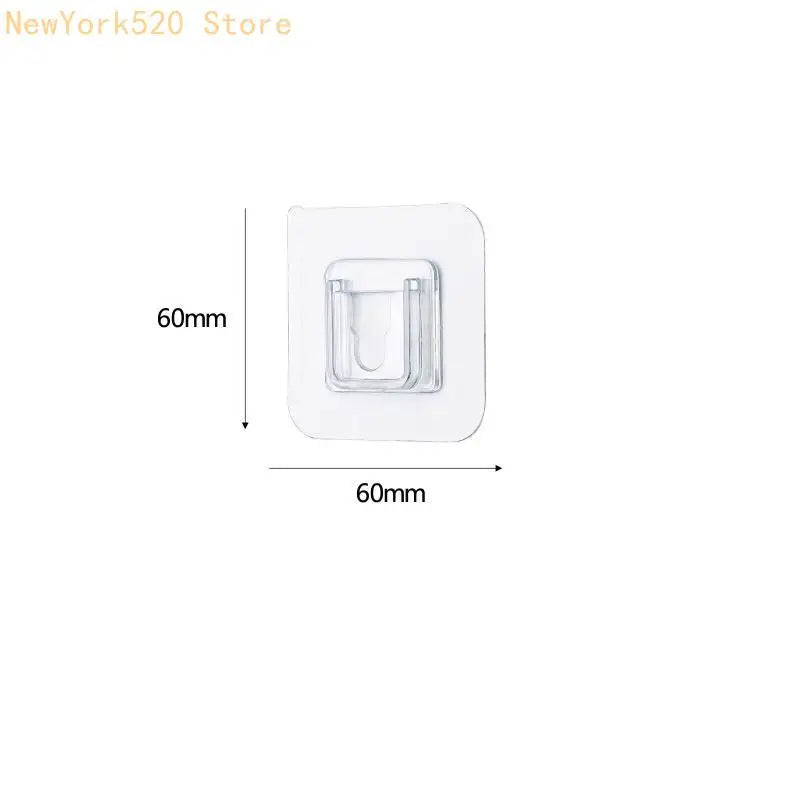 10-Pack Double-Sided Adhesive Wall Hooks – No-Drill