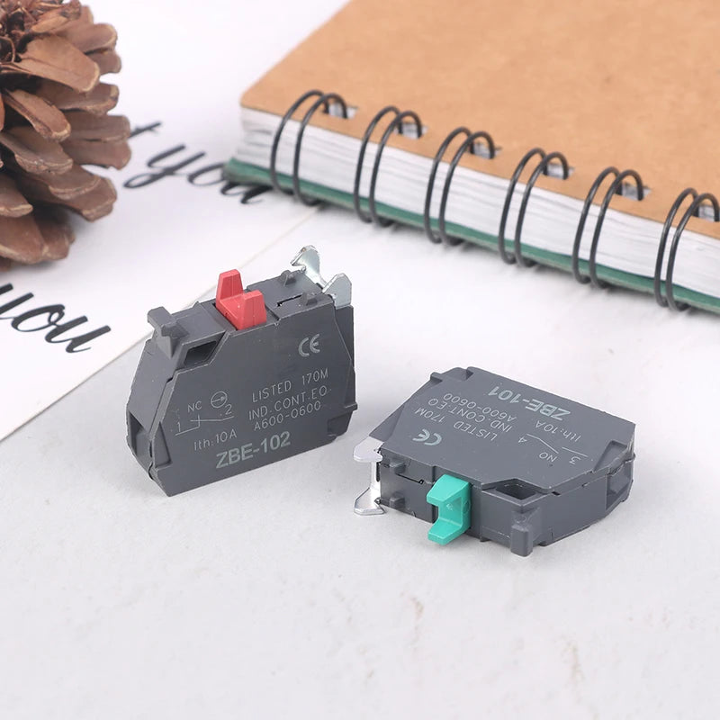 XB4 XB5 Flame-Retardant Contact Base ZBE-101 NO ZBE-102 NC
