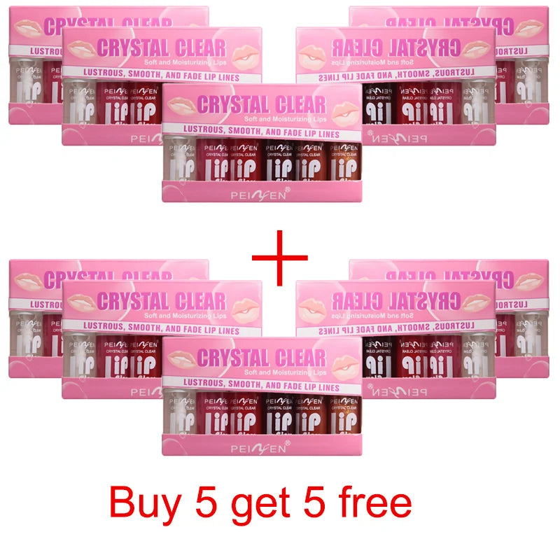 OREADEX 6-Pc Hydrating Lip Gloss Set – Moisturizing Lip Oil