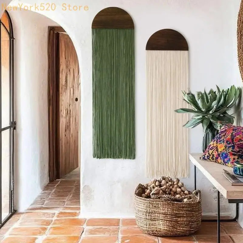 Macrame Bohemian Wall Hanging Geometric Woven Tapestry Decor