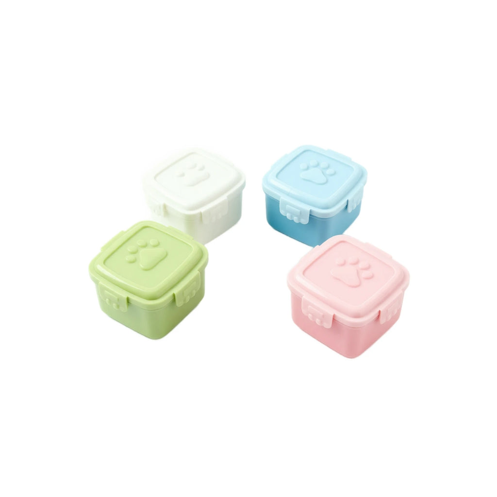 4-Pack Condiment Containers with Lids – Lunch Box Dressing Jars