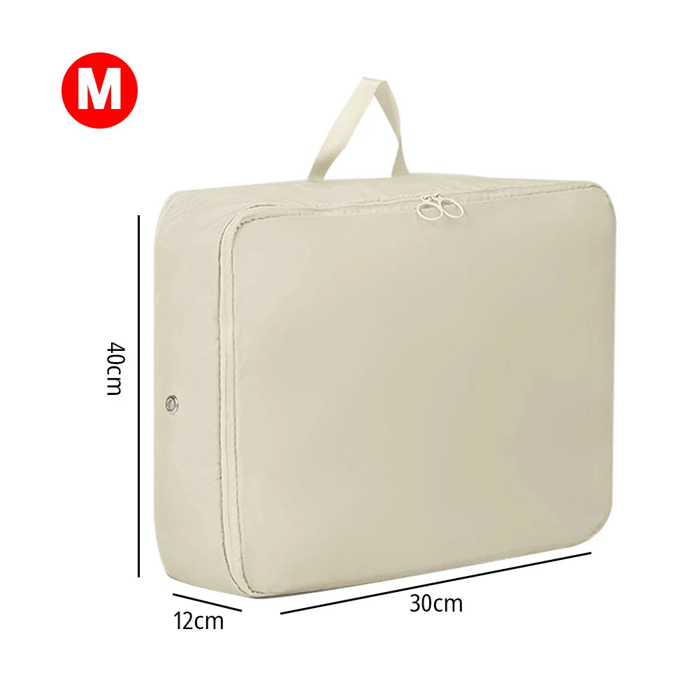 Self-Compressing Storage Bag – Large Clothes & Quilt Organizer