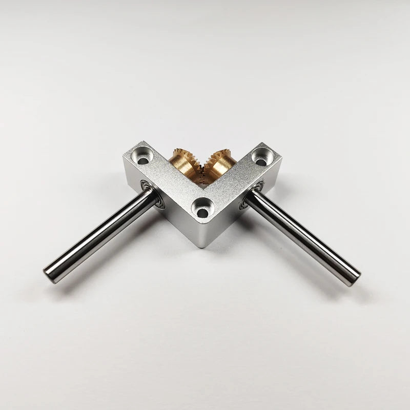 Mini 90° Right Angle Gearbox 4/5mm Bevel Gear Rotator 1:1