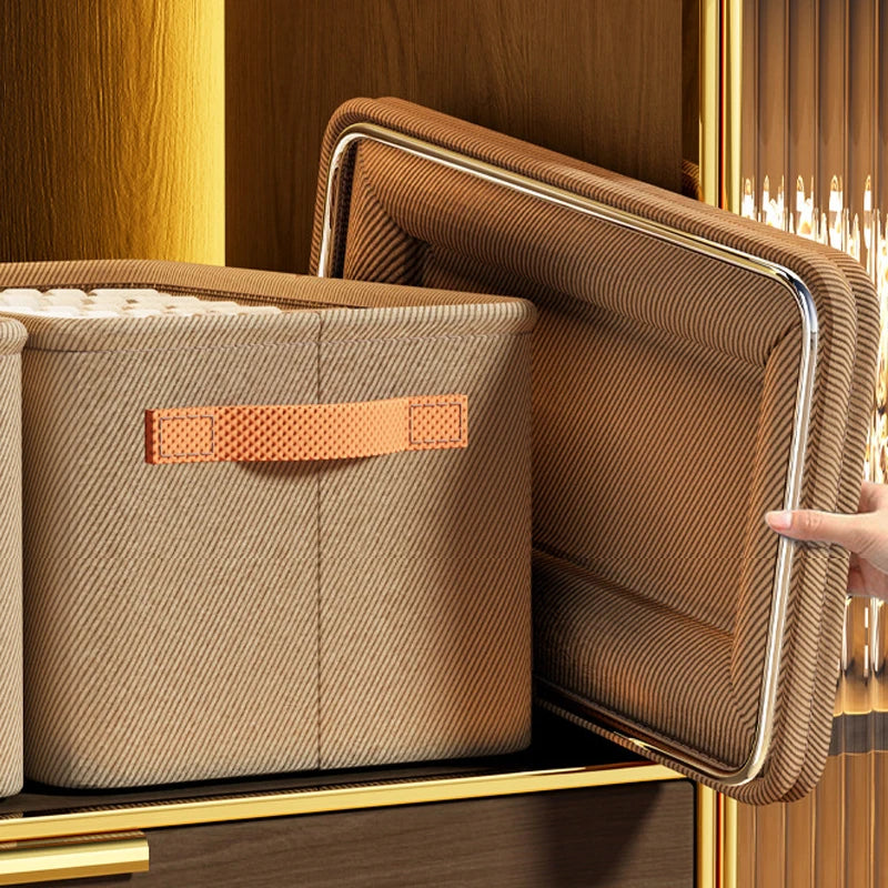 Foldable Clothes Storage Box – Stackable Wardrobe Organizer