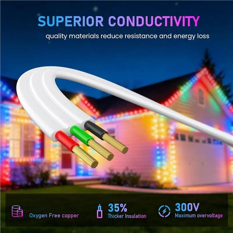 Y-Connector Splitter for Govee Outdoor Lights – 2-Pack Waterproof
