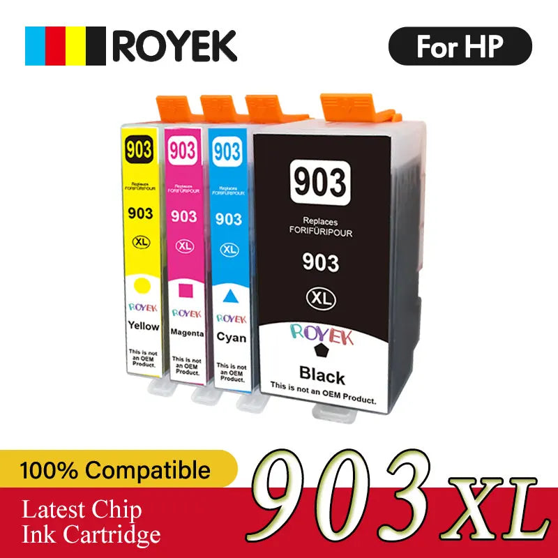 HP 903XL Compatible Ink Cartridges 4-Pack | Officejet Pro 6950–6979