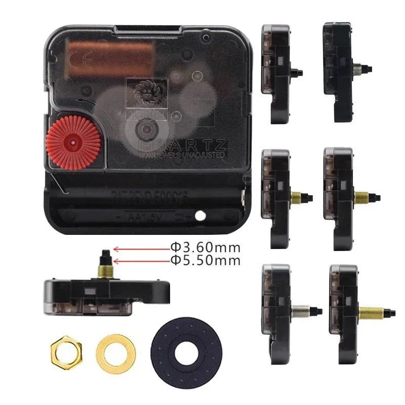 Silent Sweeping Quartz Wall Clock Movement Mechanism