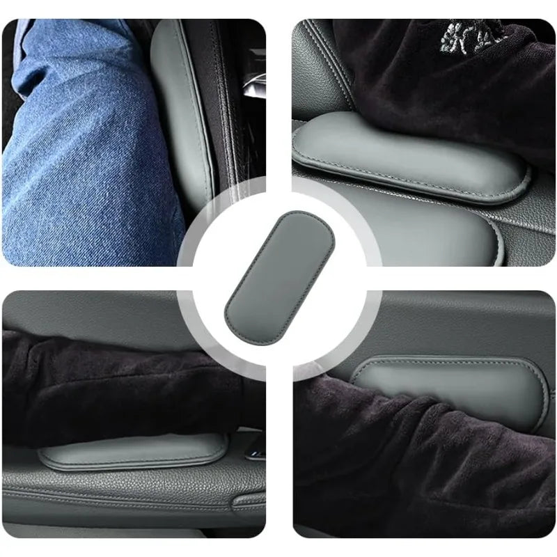 2PCS Car Door Armrest Pads – Leather & Memory Foam Universal Fit