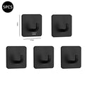 Stainless Steel Self-Adhesive Wall Hooks – Bathroom & Kitchen