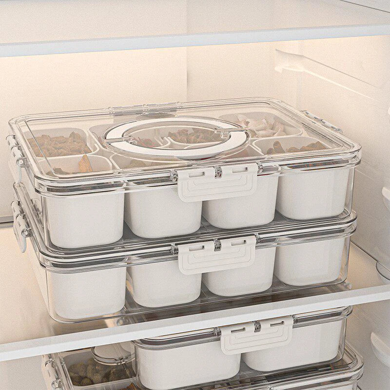Airtight Seasoning Storage Box – Divided Spice Keeper & Organizer