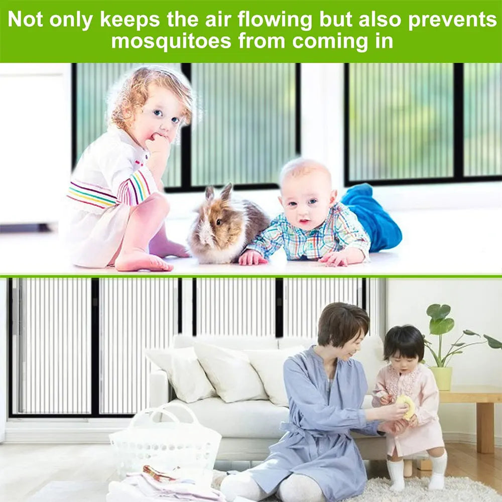 Magnetic Screen Door Curtain – Auto-Close Mosquito Net