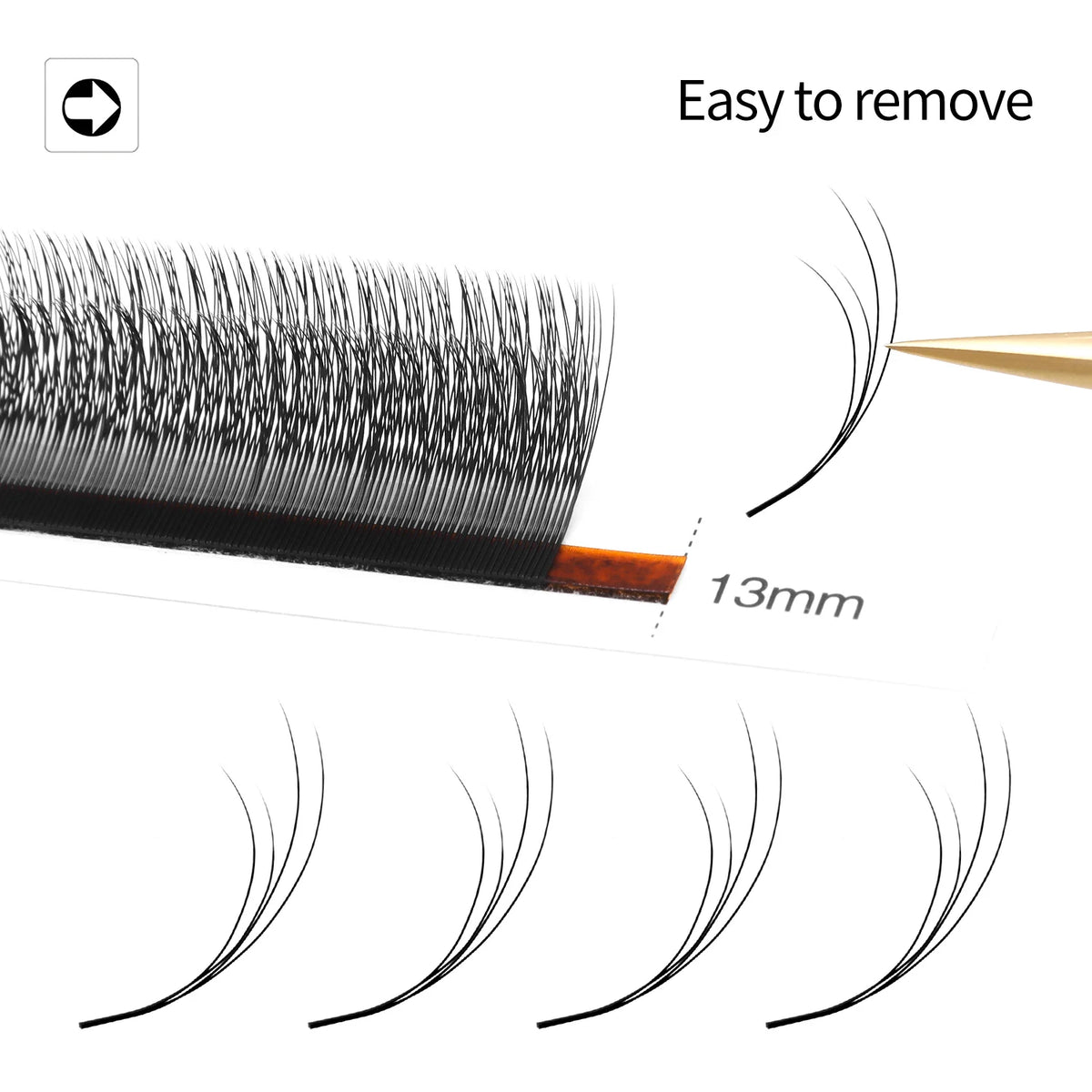 XIUSUZAKI W-Shape YY 3D 4D Premade Volume Fan Lash Extensions