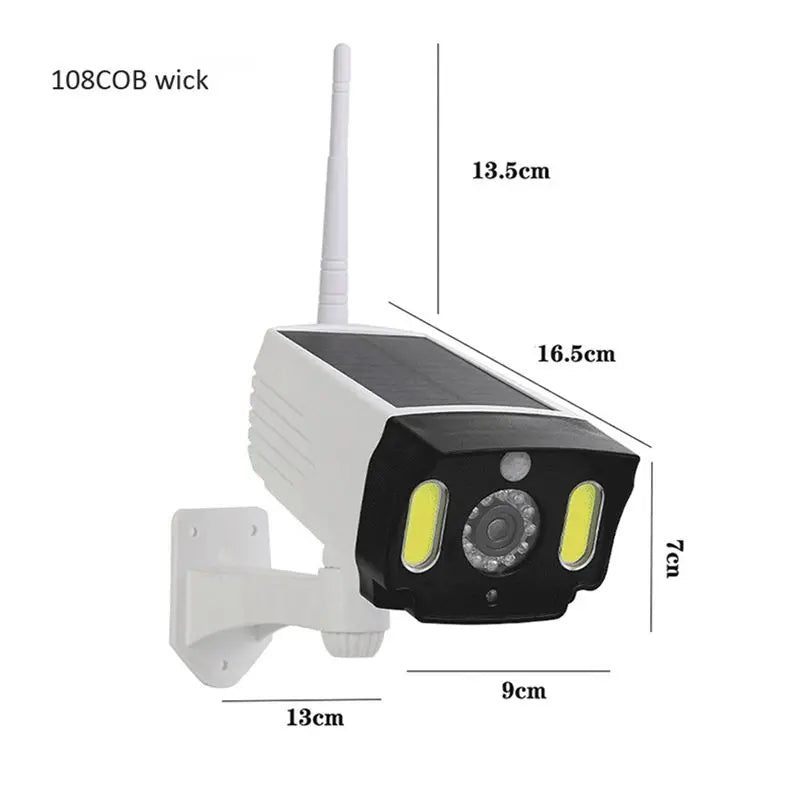Solar Motion Sensor Light & Dummy Camera 2-Pack – COB LED