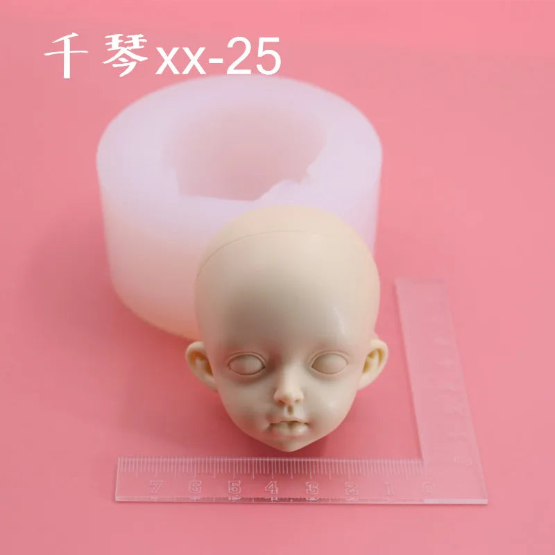 Silicone Clay Face Mold – Fondant & Pottery Sculpting Tool