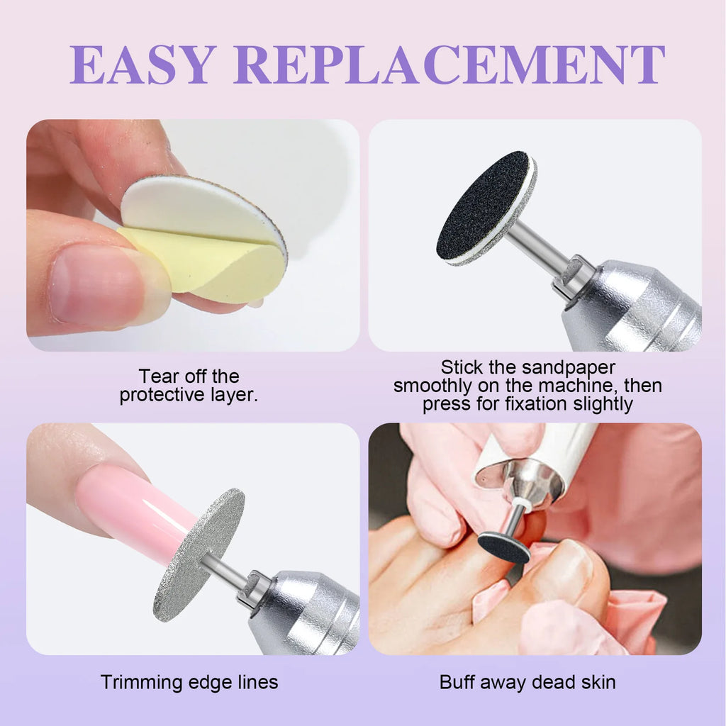 Diamond Electric Nail Drill Bit – Cuticle Cutter & Polisher