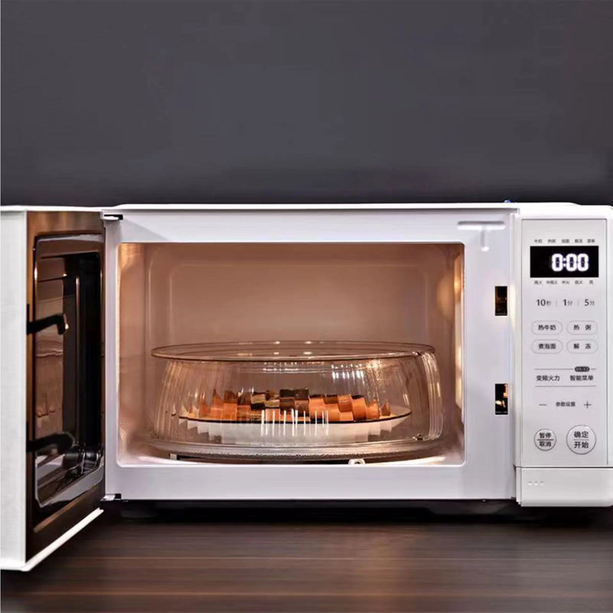 Clear Microwave Splatter Cover with Handle – Transparent Lid