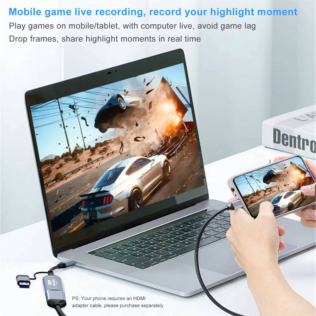 4K HDMI Video Capture Card USB 3.0 Type-C for PS5 Xbox Switch