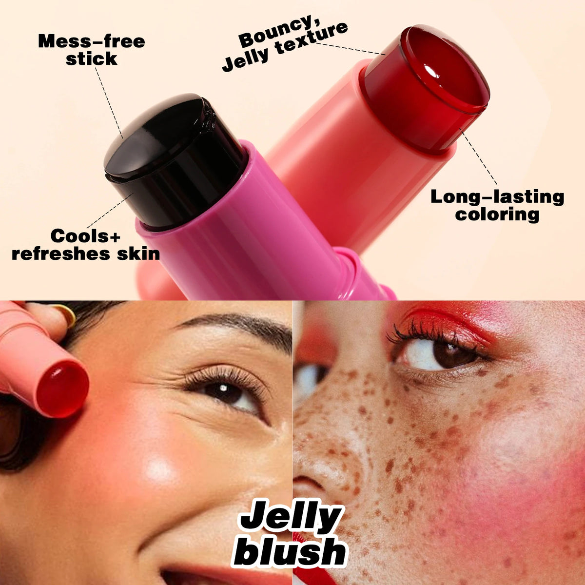 OREADEX 3-in-1 Blush Stick – Lips, Cheeks & Eyes Matte