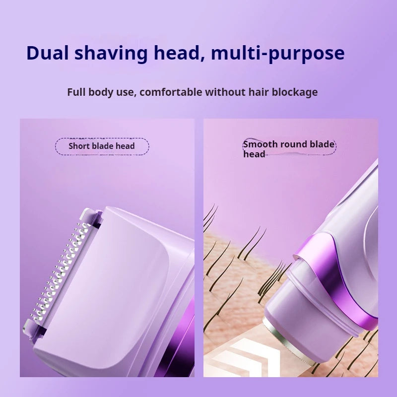 Mini Women's Electric Shaver & Bikini Trimmer – Dual Head