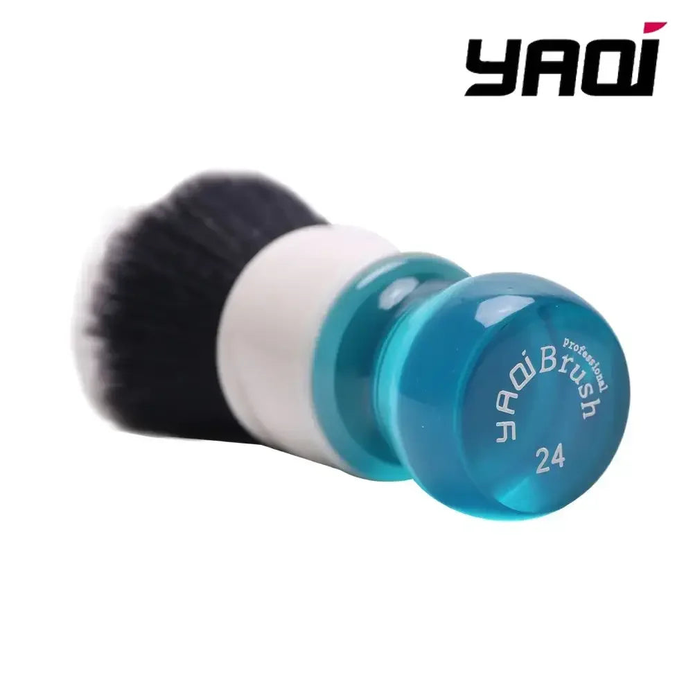 Yaqi 24mm Aqua Tuxedo Synthetic Wet Shaving Brush for Men