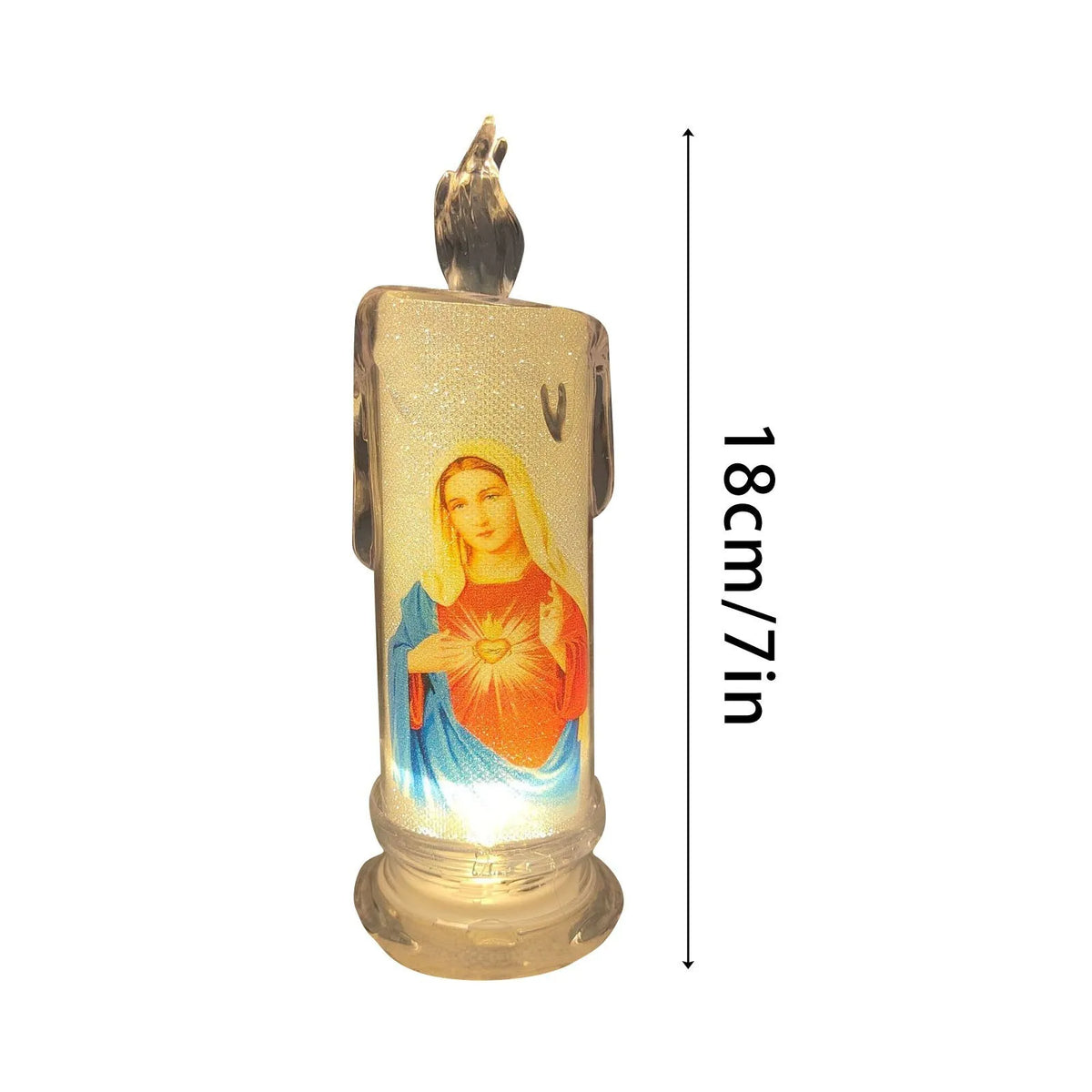 LED Flameless Devotional Prayer Candles – Religious Decor