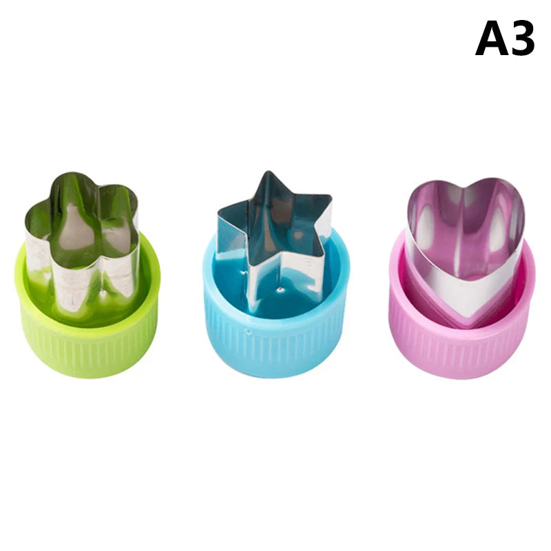 Star & Heart Stainless Steel Vegetable Cookie Cutter Set