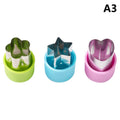 Star & Heart Stainless Steel Vegetable Cookie Cutter Set