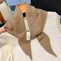 Women's Knit Triangular Scarf – Warm Hair Wrap & Neckerchief