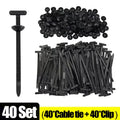 Heavy Duty Self-Locking Nylon Zip Ties & Cable Tie Buckles