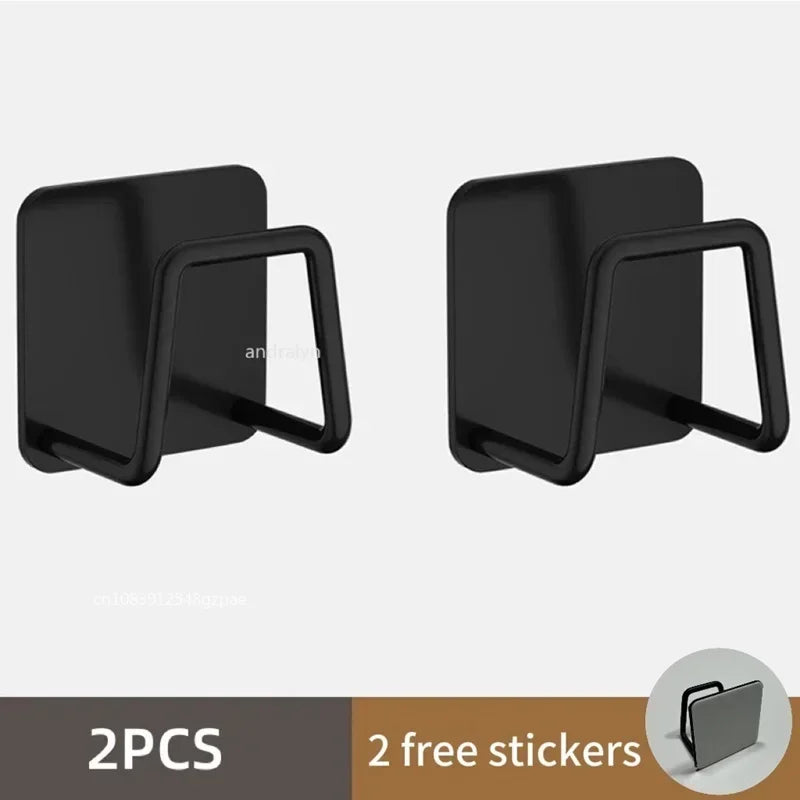 Stainless Steel Sink Sponge Holder Rack – Self-Adhesive 1/3/6 Pack