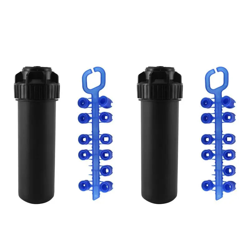 2-Pack 3/4" Popup Gear Drive Lawn Sprinkler Head 40°–360° Adjustable