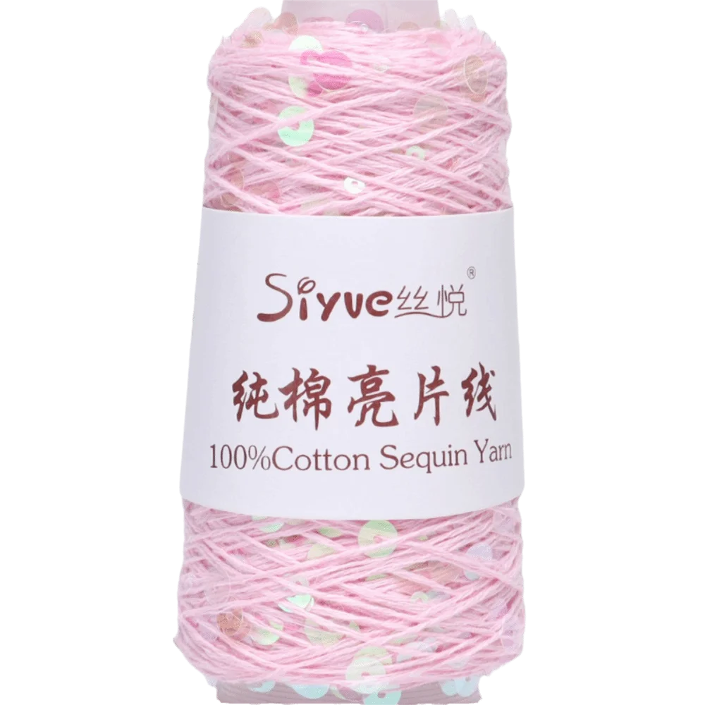 Sequin Glitter Hand Knitting Yarn – Polyester Bead Craft Thread