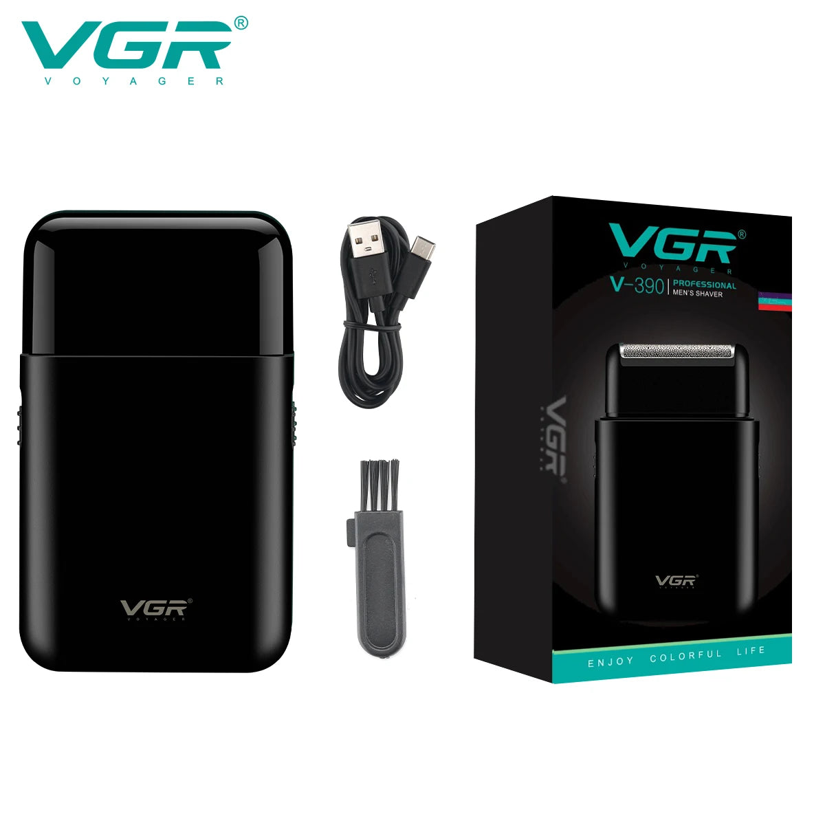 VGR V-390 Mini Electric Shaver & Beard Trimmer for Men