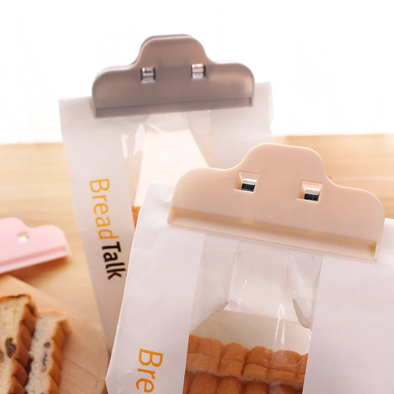 Reusable Food Bag Sealing Clips – Plastic Snack Bag Clamps