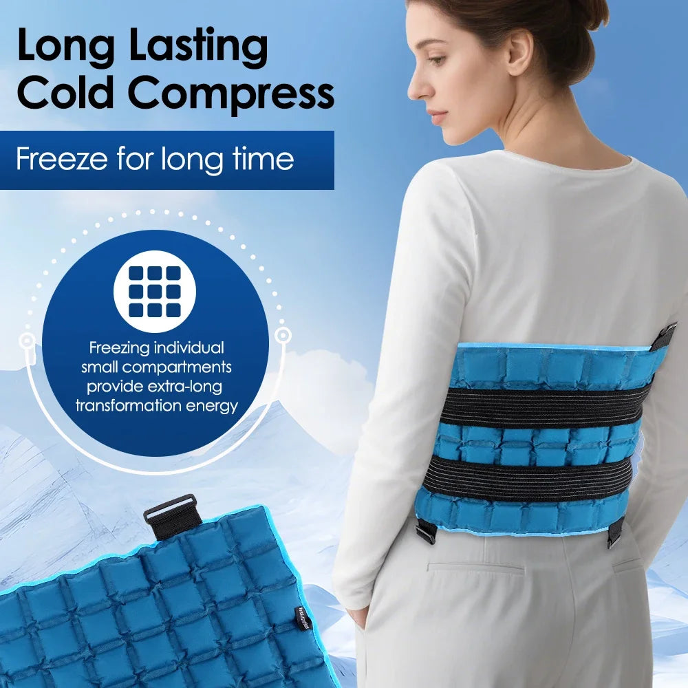 Hailicare Large Hot & Cold Compress Wrap – 58×35cm Reusable