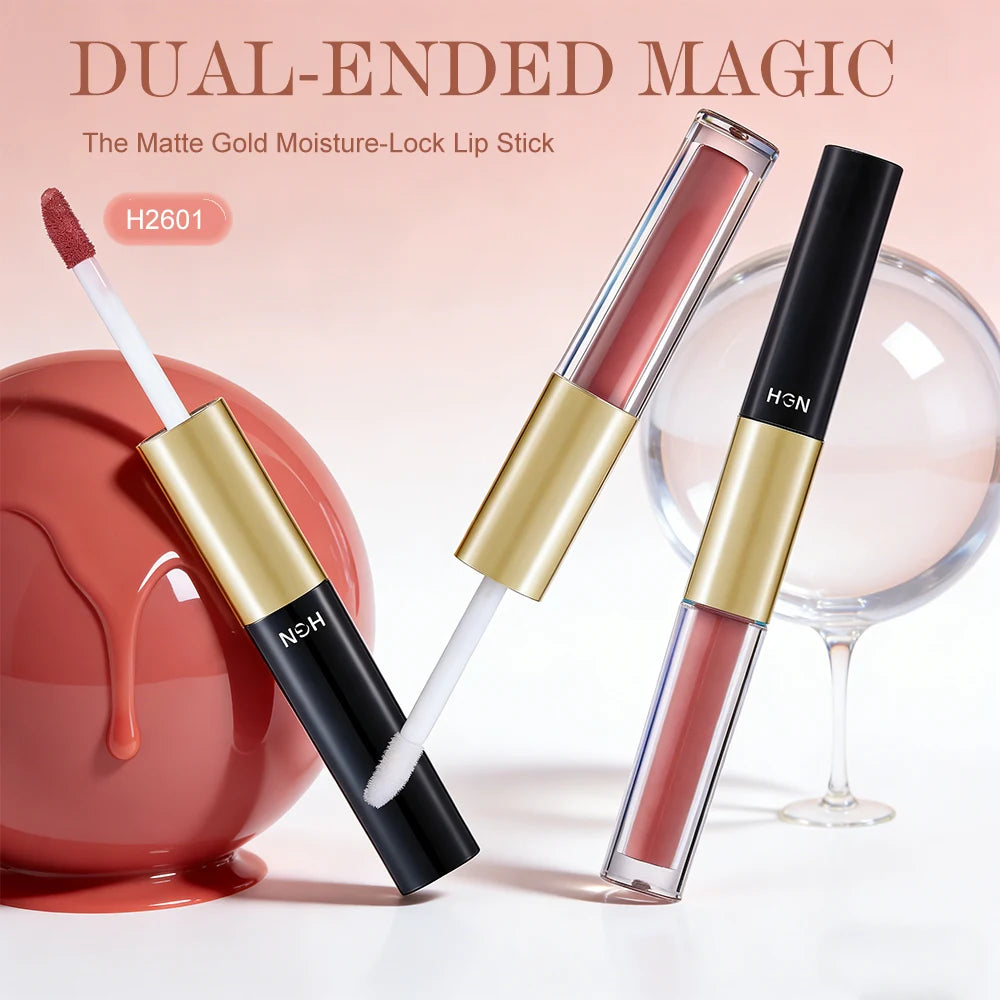 COSASTYA 2-in-1 Matte & Gloss Lipstick – 6 Shades, Waterproof