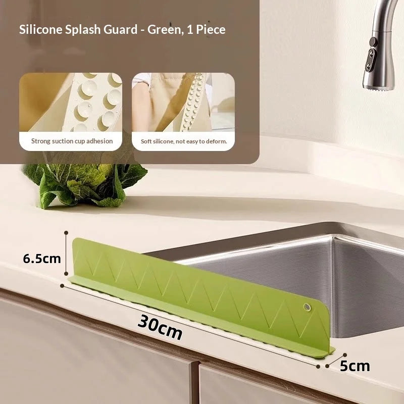 Silicone Sink Splash Guard Suction Cup Water Baffle