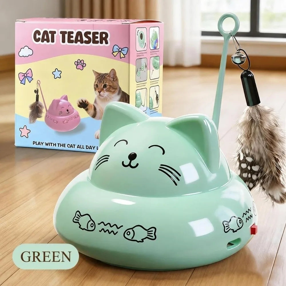 Rechargeable Automatic Interactive Cat Toy – Lights & Music