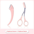 Eyebrow Grooming Set – Scissors with Comb & Safety Razor