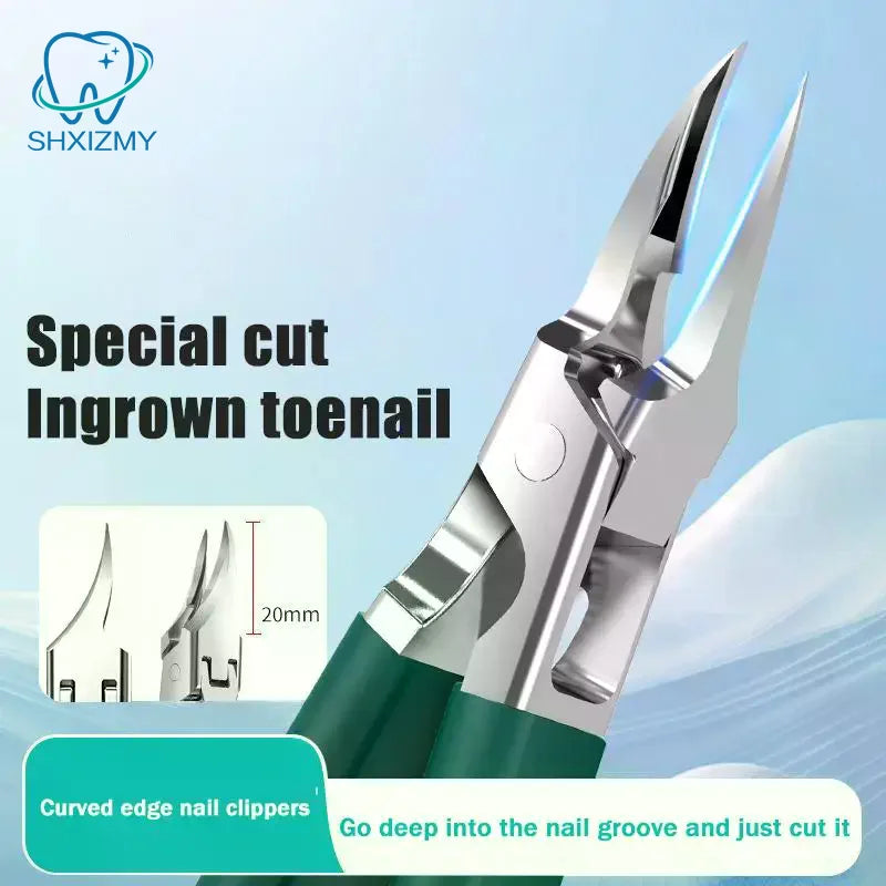 Slanted Pointed Nail Clipper Anti-Splash Stainless Steel