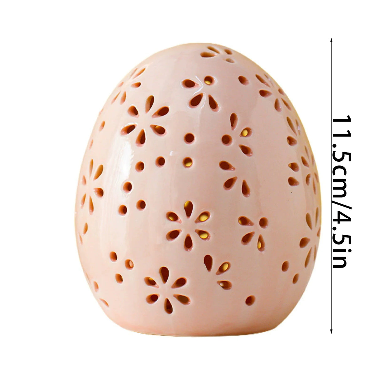 Rustic Easter Egg Glass Dome Ornament | Resin Décor