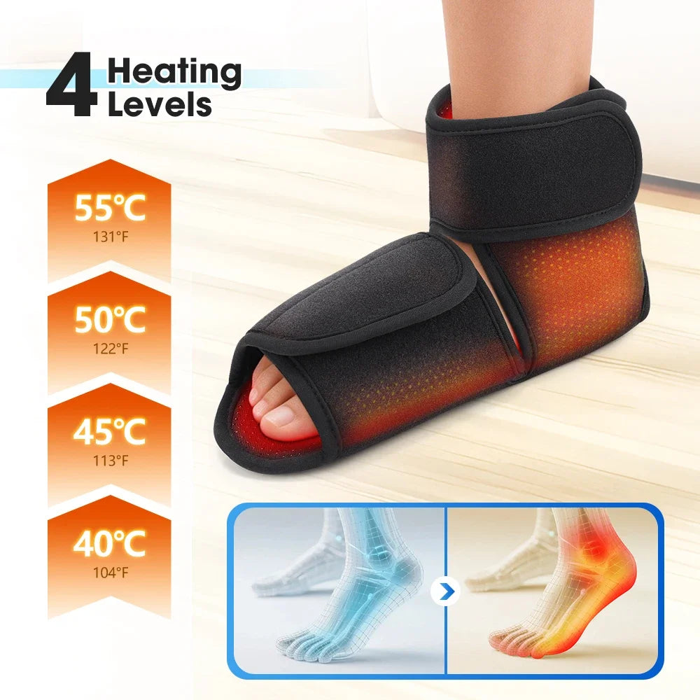 Hailicare Dual Airbag Foot & Ankle Massager – 3 Modes Heat