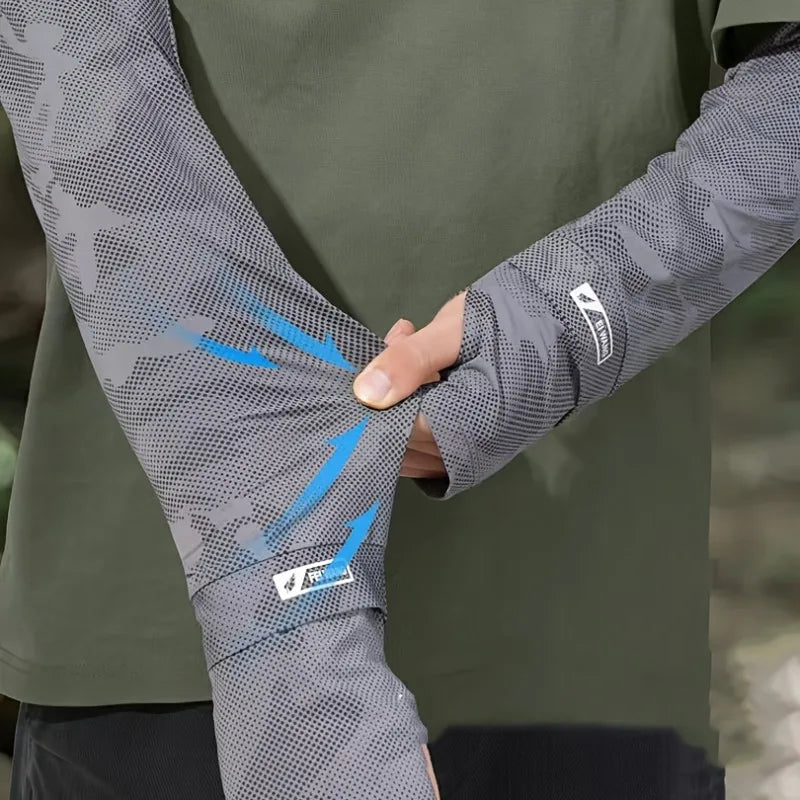 Ice Silk Arm Sleeves UPF 50+ Cooling UV Protection – Outdoor