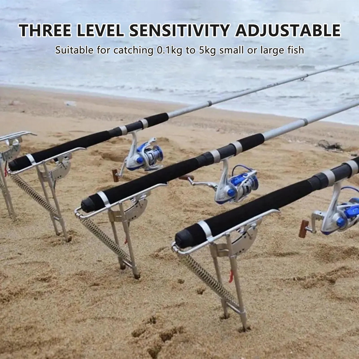 Automatic Spring Fishing Rod Holder – Stainless Steel Universal Fit