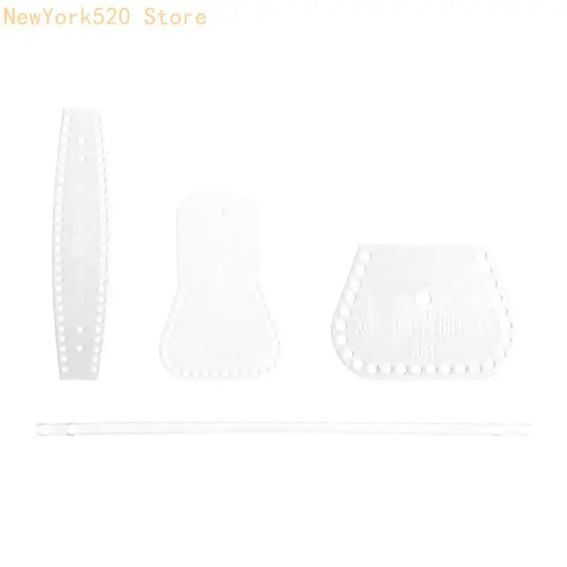 DIY Leather Acrylic Stencil Templates – Wallet & Keychain Set