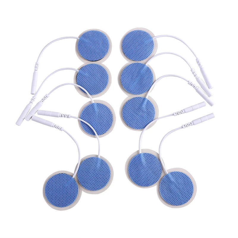 32mm TENS EMS Electrode Pads – Reusable Self-Adhesive Patches