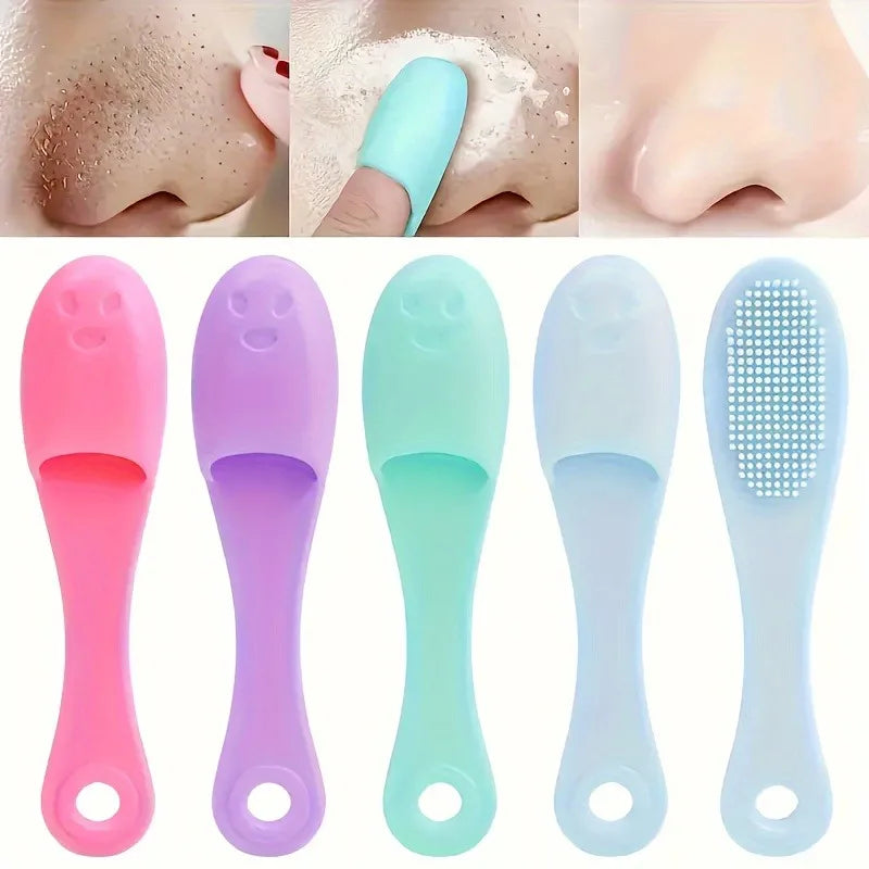 2pcs Silicone Finger Exfoliating Brush – Pore Cleansing Scrubber