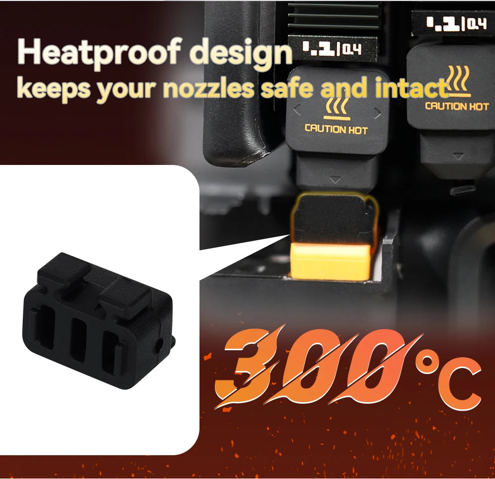 Silicone Nozzle Wipe Brush for Bambu Lab H2D H2C Hotend