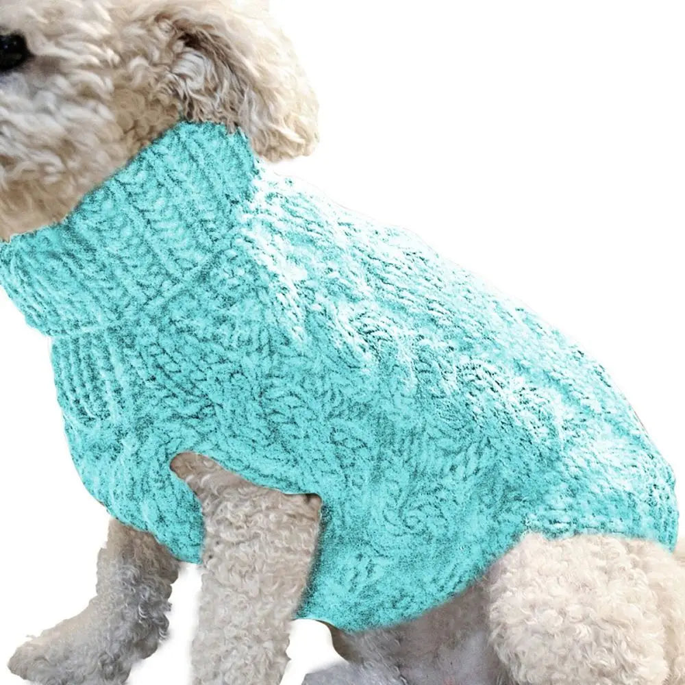 Knitted Dog Sweater – Warm Winter Clothes for Small Dogs