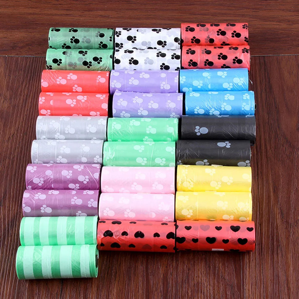 150 Pcs Degradable Dog & Cat Waste Bags – 10 Refill Rolls
